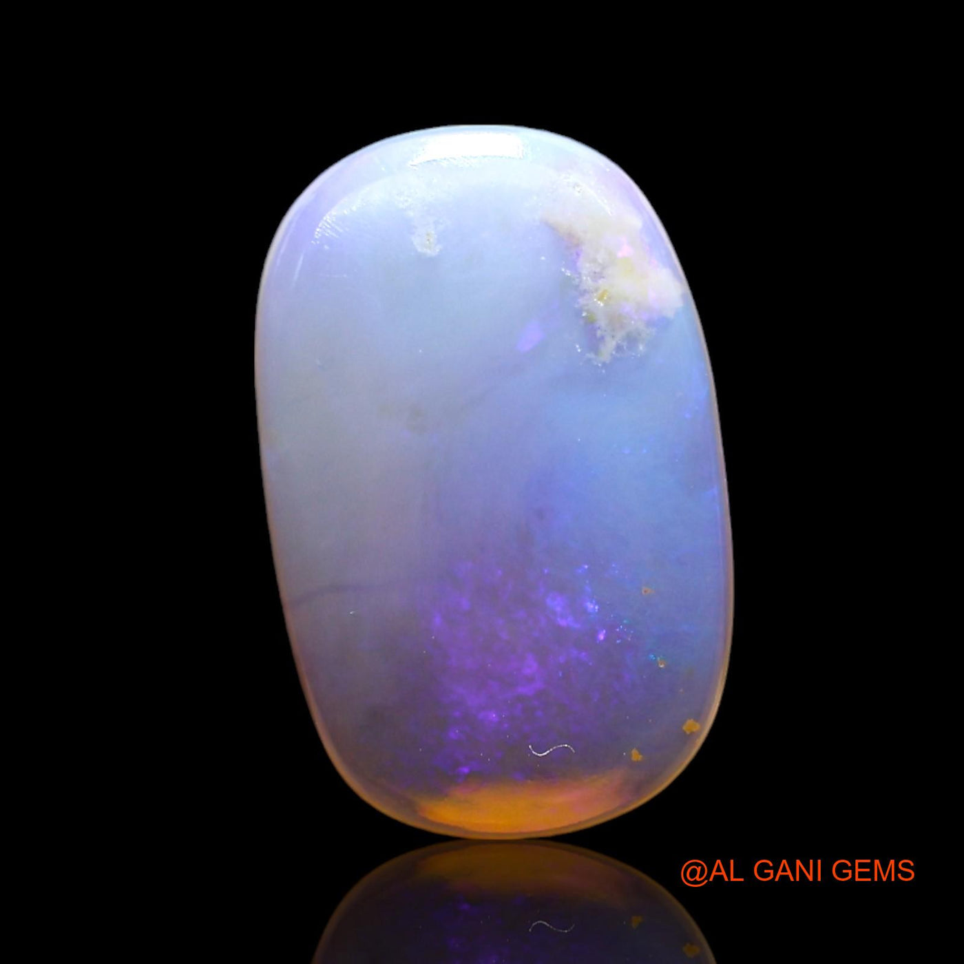 Natural Fire Opal Gemstone 2.00 Cts Loose Oval Cabochon From Australia 14x9x2 mm AF-698