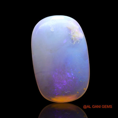 Natural Fire Opal Gemstone 2.00 Cts Loose Oval Cabochon From Australia 14x9x2 mm AF-698