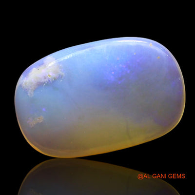 Natural Fire Opal Gemstone 2.00 Cts Loose Oval Cabochon From Australia 14x9x2 mm AF-698