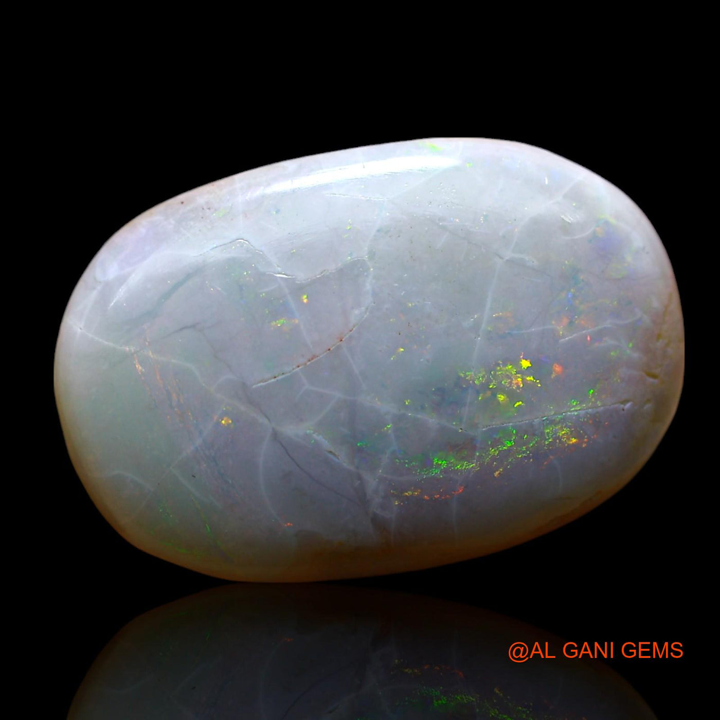 6.00 Cts Natural Australian Fire Opal Loose Gemstone Oval Cabochon 18x12x4 mm AF-69
