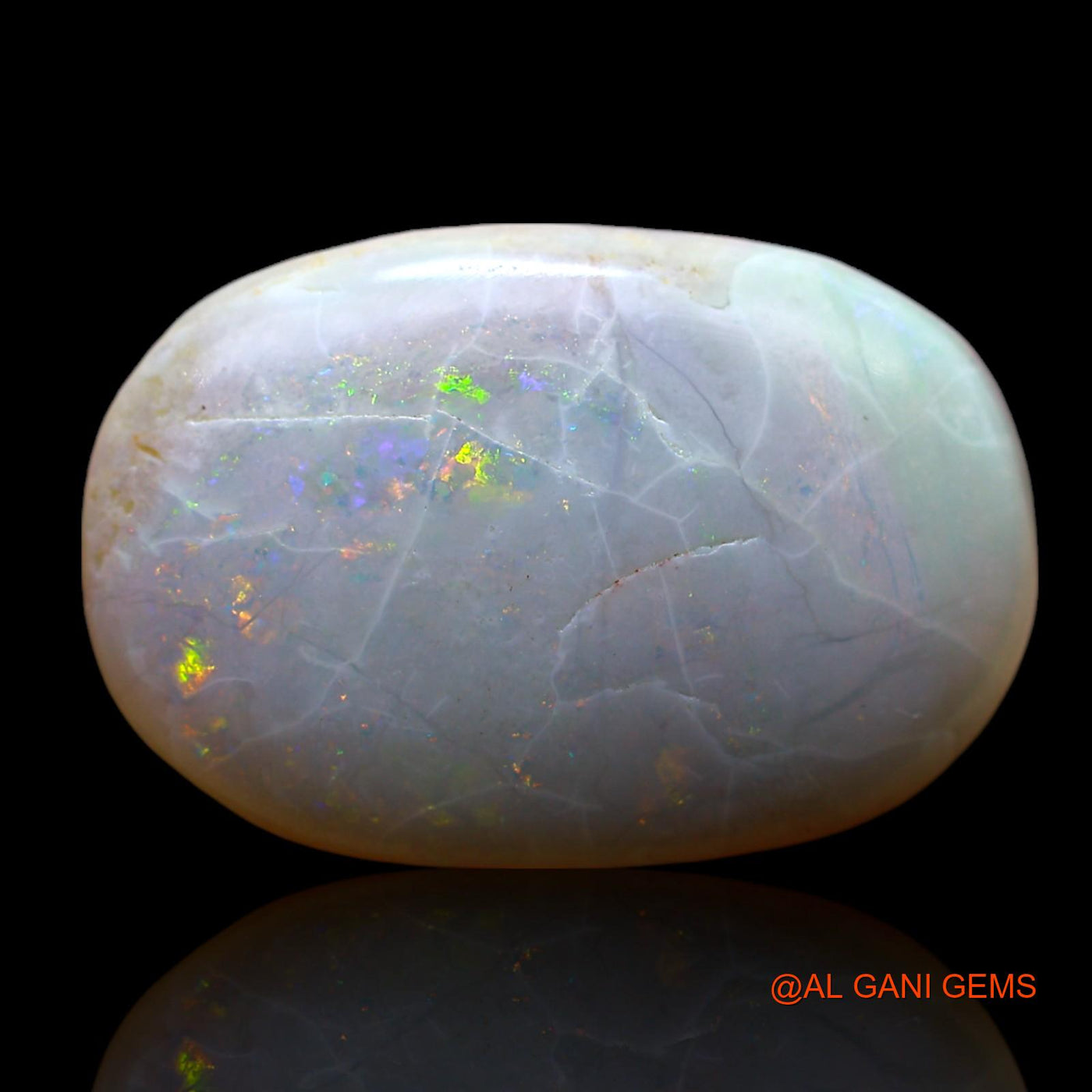 6.00 Cts Natural Australian Fire Opal Loose Gemstone Oval Cabochon 18x12x4 mm AF-69