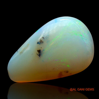 3.00 Cts Natural Australian Fire Opal Loose Gemstone Pear Cabochon 15x9x4 mm AF-701
