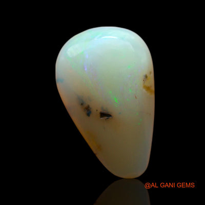 3.00 Cts Natural Australian Fire Opal Loose Gemstone Pear Cabochon 15x9x4 mm AF-701