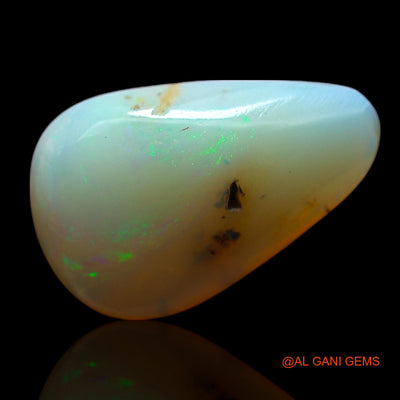 3.00 Cts Natural Australian Fire Opal Loose Gemstone Pear Cabochon 15x9x4 mm AF-701