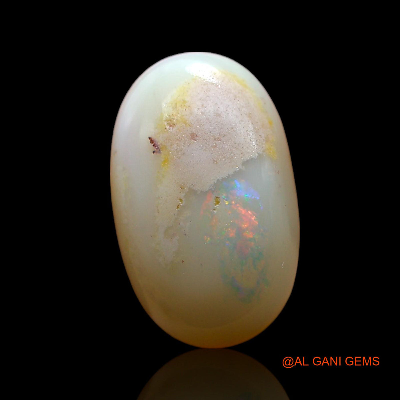 4.00 Cts Natural Australian Fire Opal Loose Gemstone Oval Cabochon 14x9x5 mm AF-702