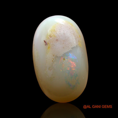 4.00 Cts Natural Australian Fire Opal Loose Gemstone Oval Cabochon 14x9x5 mm AF-702