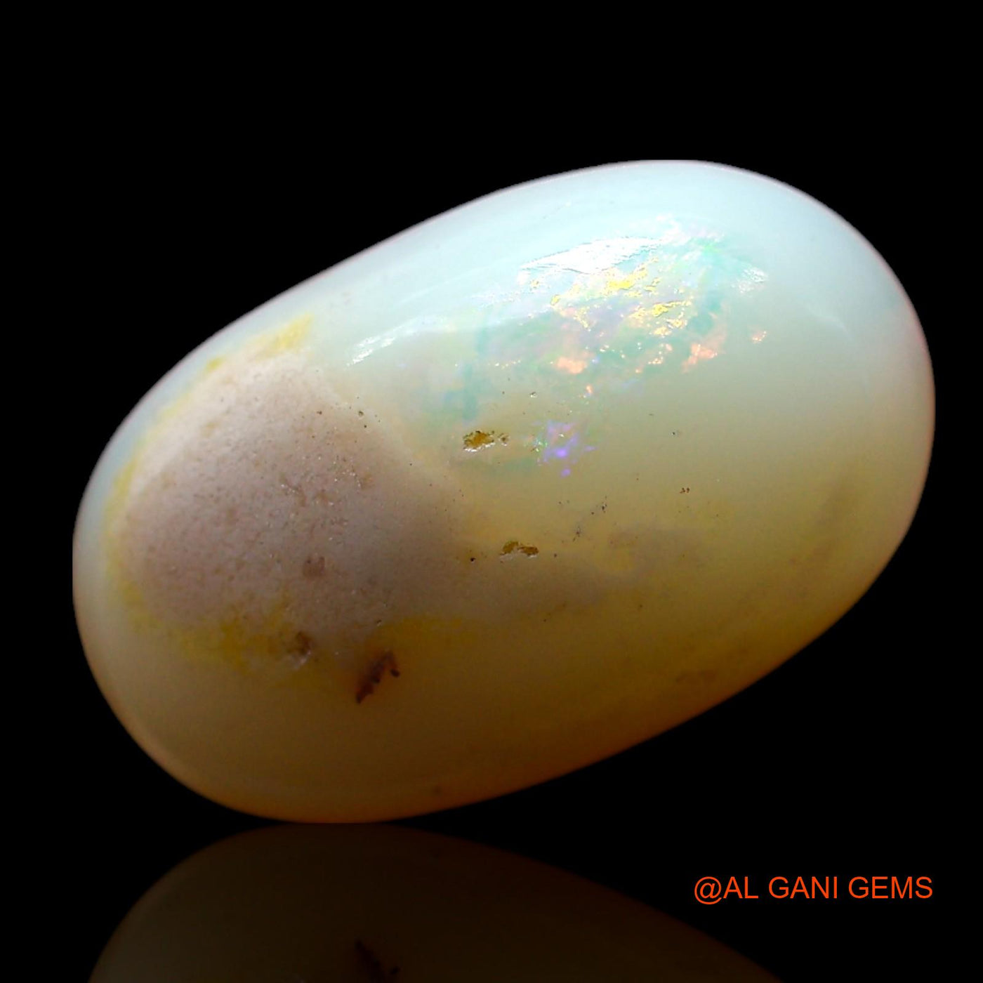 4.00 Cts Natural Australian Fire Opal Loose Gemstone Oval Cabochon 14x9x5 mm AF-702