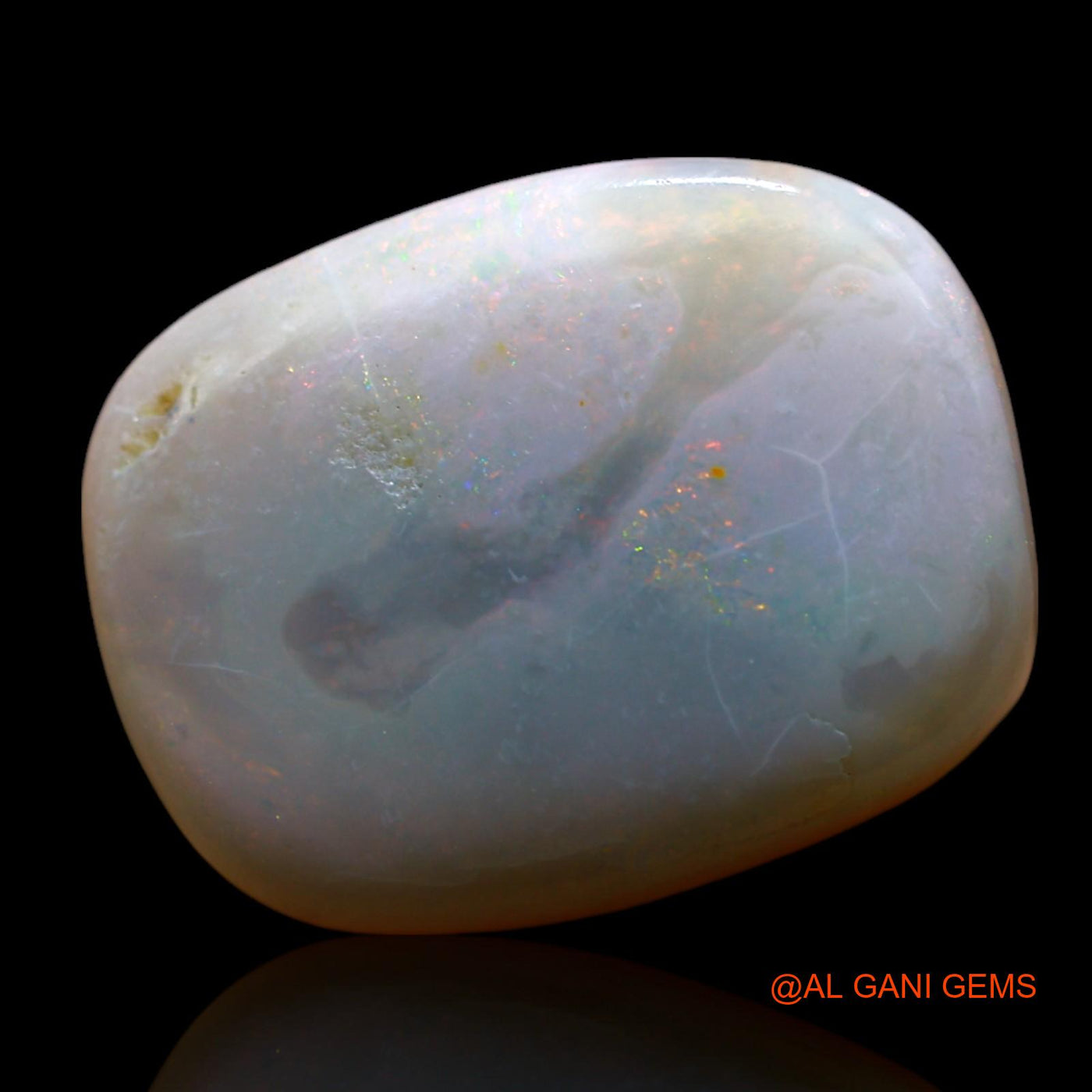 7.00 Cts Natural Australian Fire Opal Loose Gemstone Oval Cabochon 16x13x4 mm AF-70