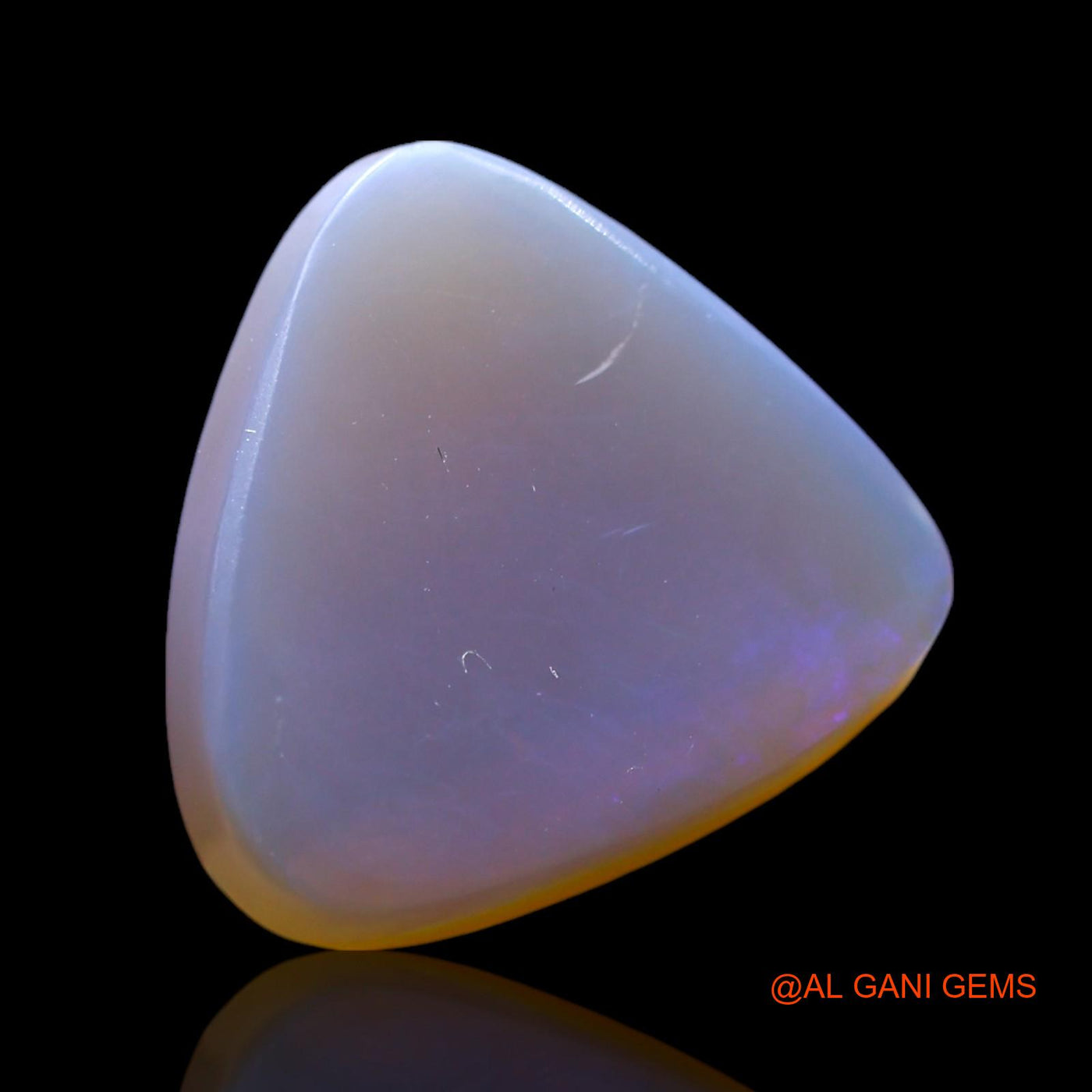 3.00 Cts Natural Australian Fire Opal Loose Gemstone Trillion Cabochon 12x12x4 mm AF-713