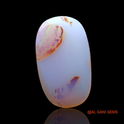 Natural Untreated Fire Opal Loose Gemstone Oval Cabochon From Australia 3.00 Cts 14x8x3 mm AF-715