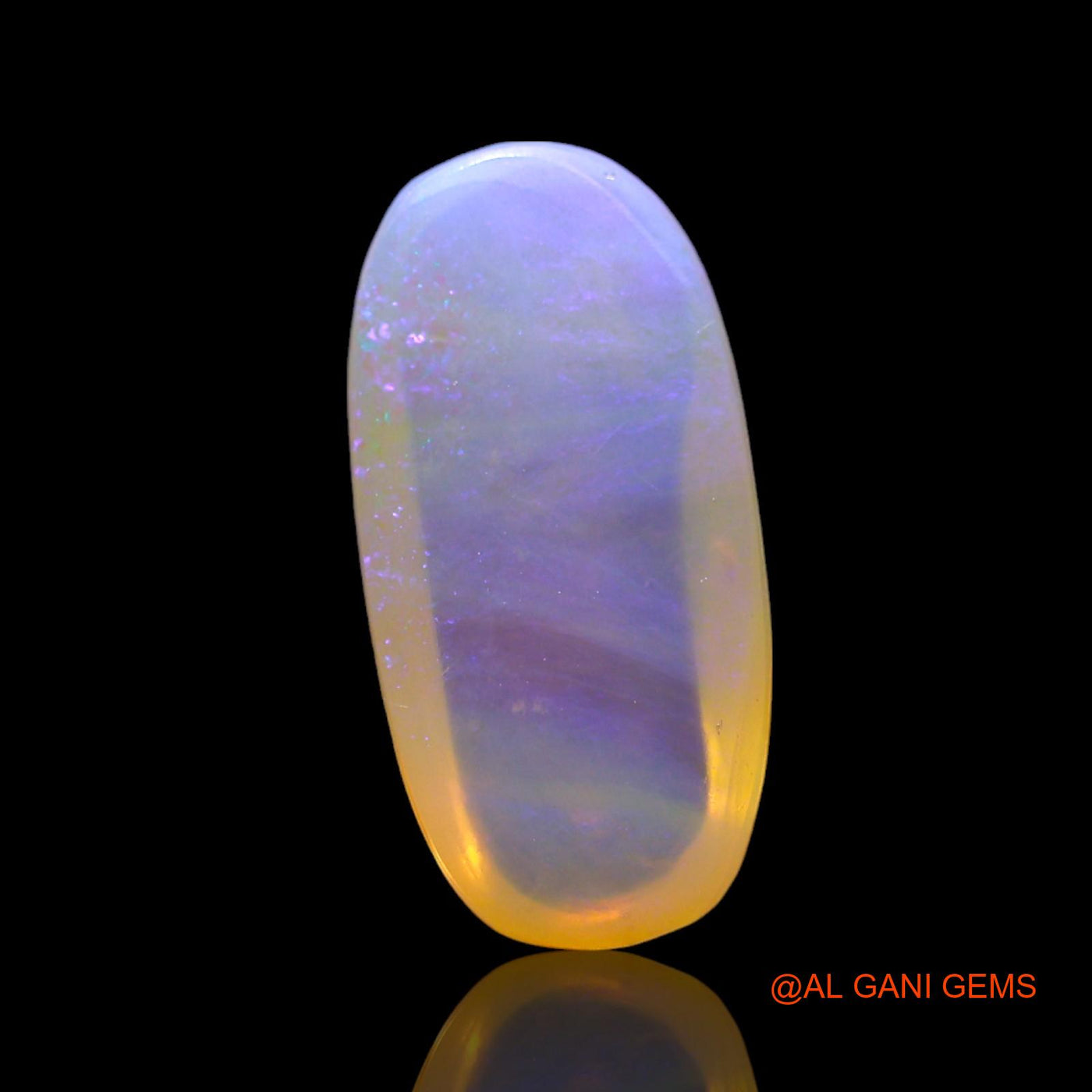 3.00 Cts Natural Australian Fire Opal Loose Gemstone Oval Cabochon 14x7x4 mm AF-717