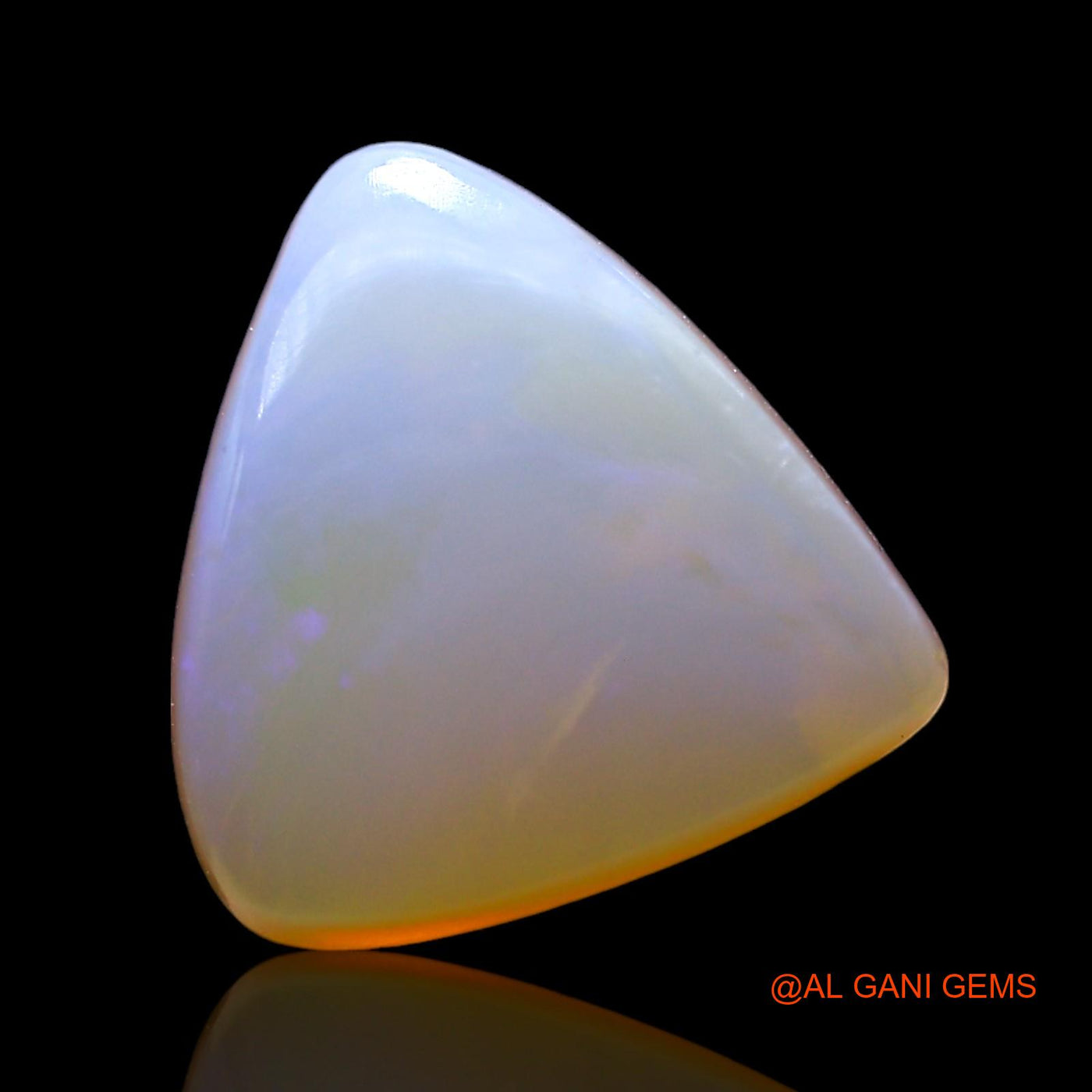 3.00 Cts Natural Australian Fire Opal Loose Gemstone Trillion Cabochon 12x11x4 mm AF-718
