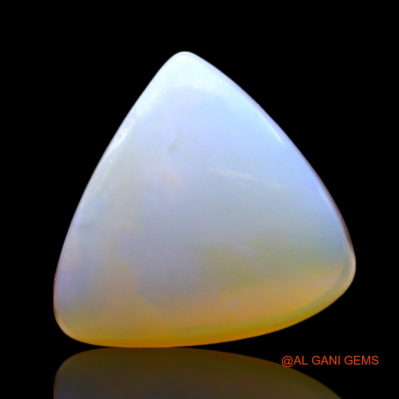 3.00 Cts Natural Australian Fire Opal Loose Gemstone Trillion Cabochon 12x11x4 mm AF-718