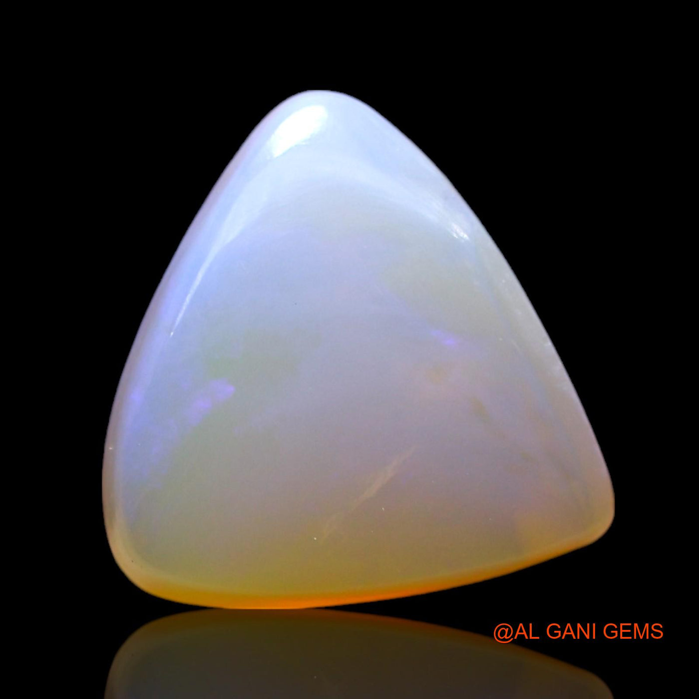 3.00 Cts Natural Australian Fire Opal Loose Gemstone Trillion Cabochon 12x11x4 mm AF-718