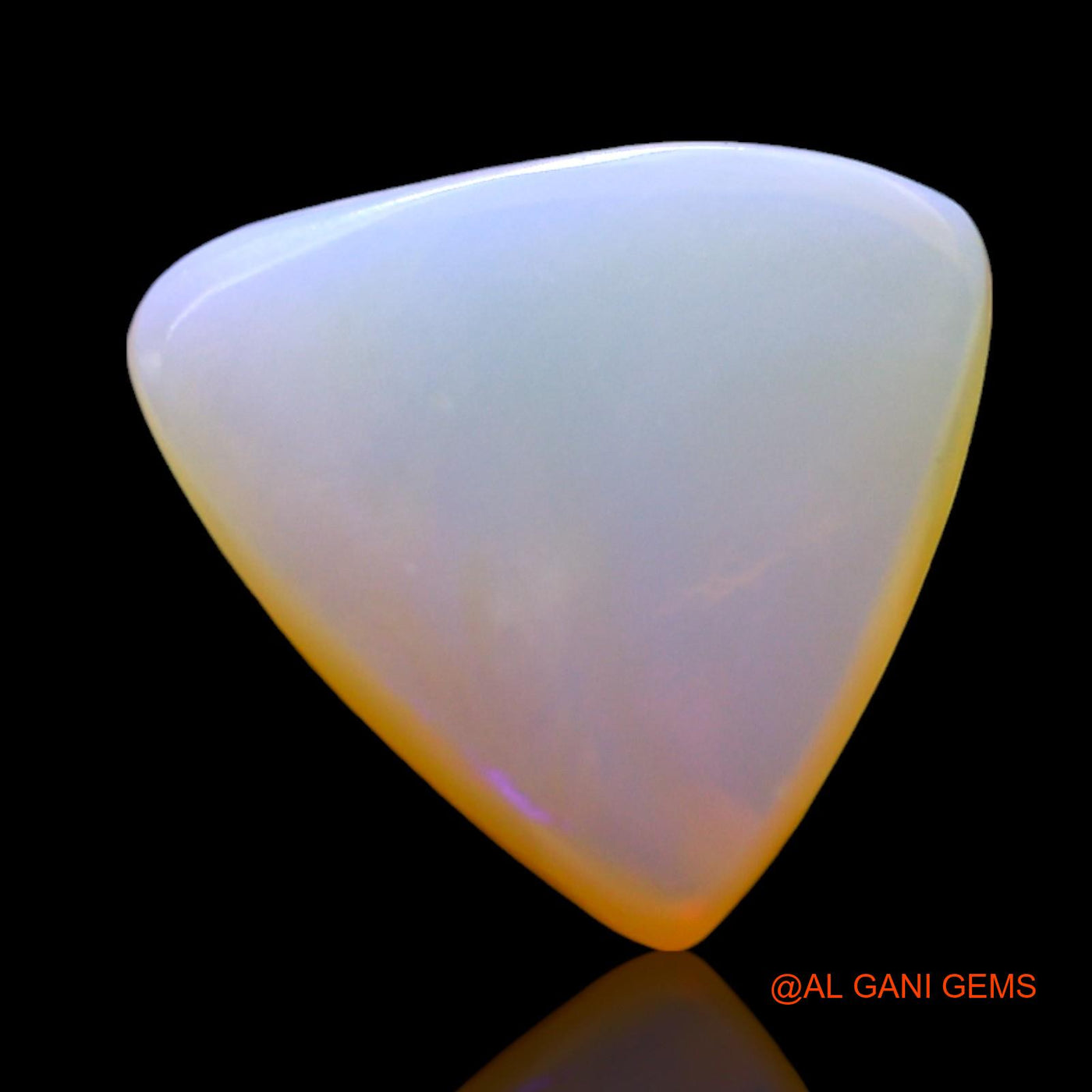 3.00 Cts Natural Australian Fire Opal Loose Gemstone Trillion Cabochon 12x11x4 mm AF-718