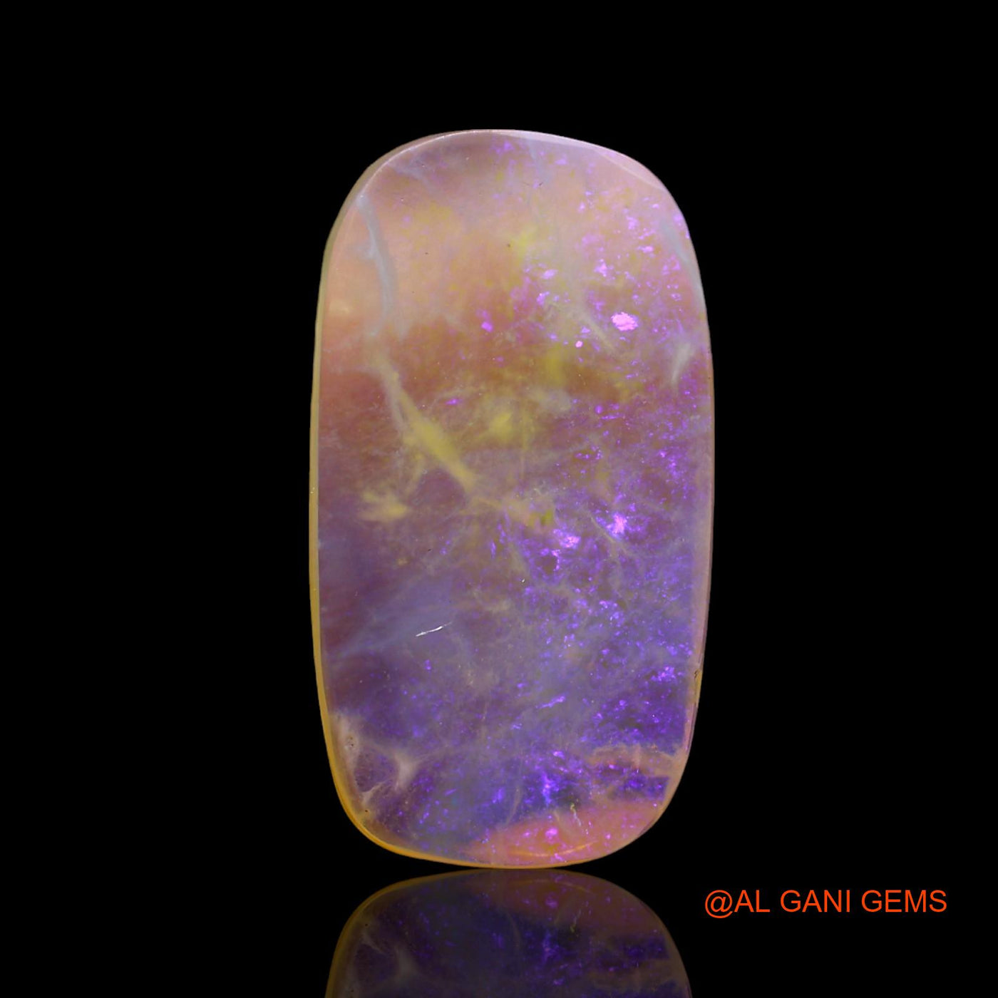 4.00 Cts Natural Australian Fire Opal Loose Gemstone Oval Cabochon 19x10x2 mm AF-71