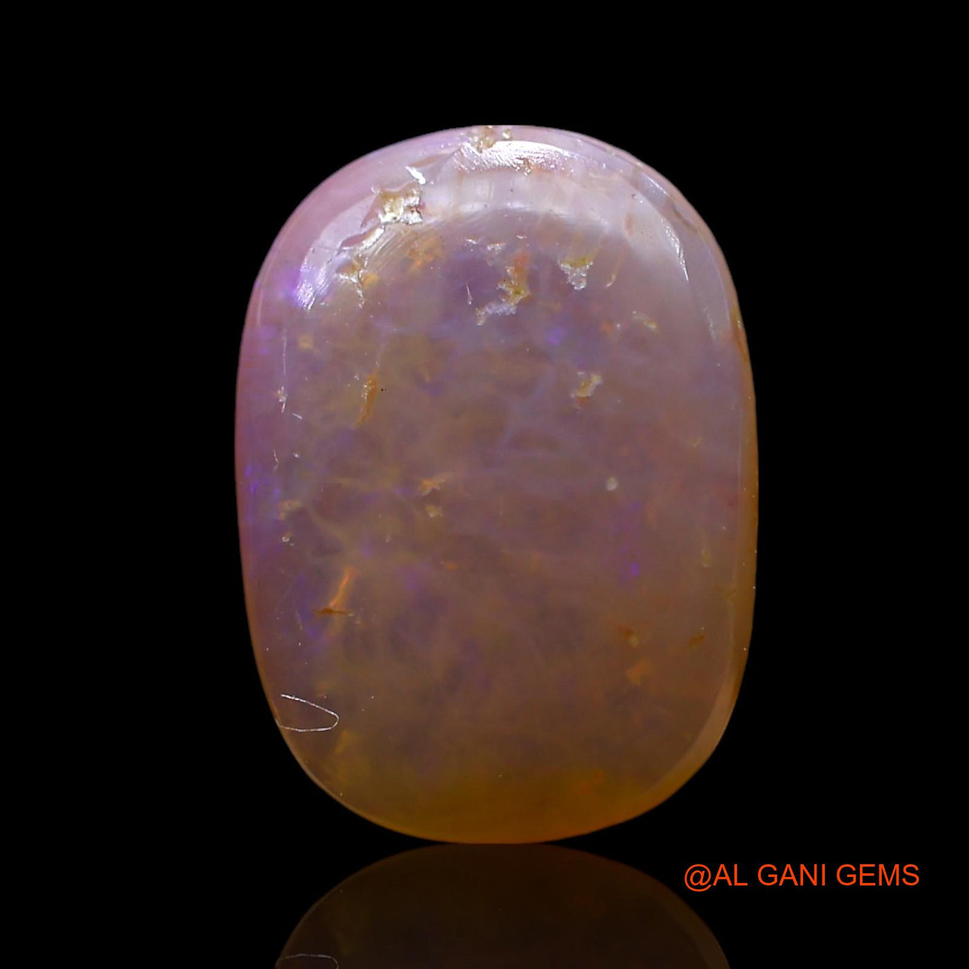 3.00 Cts Natural Australian Fire Opal Loose Gemstone Oval Cabochon 13x9x3 mm AF-720