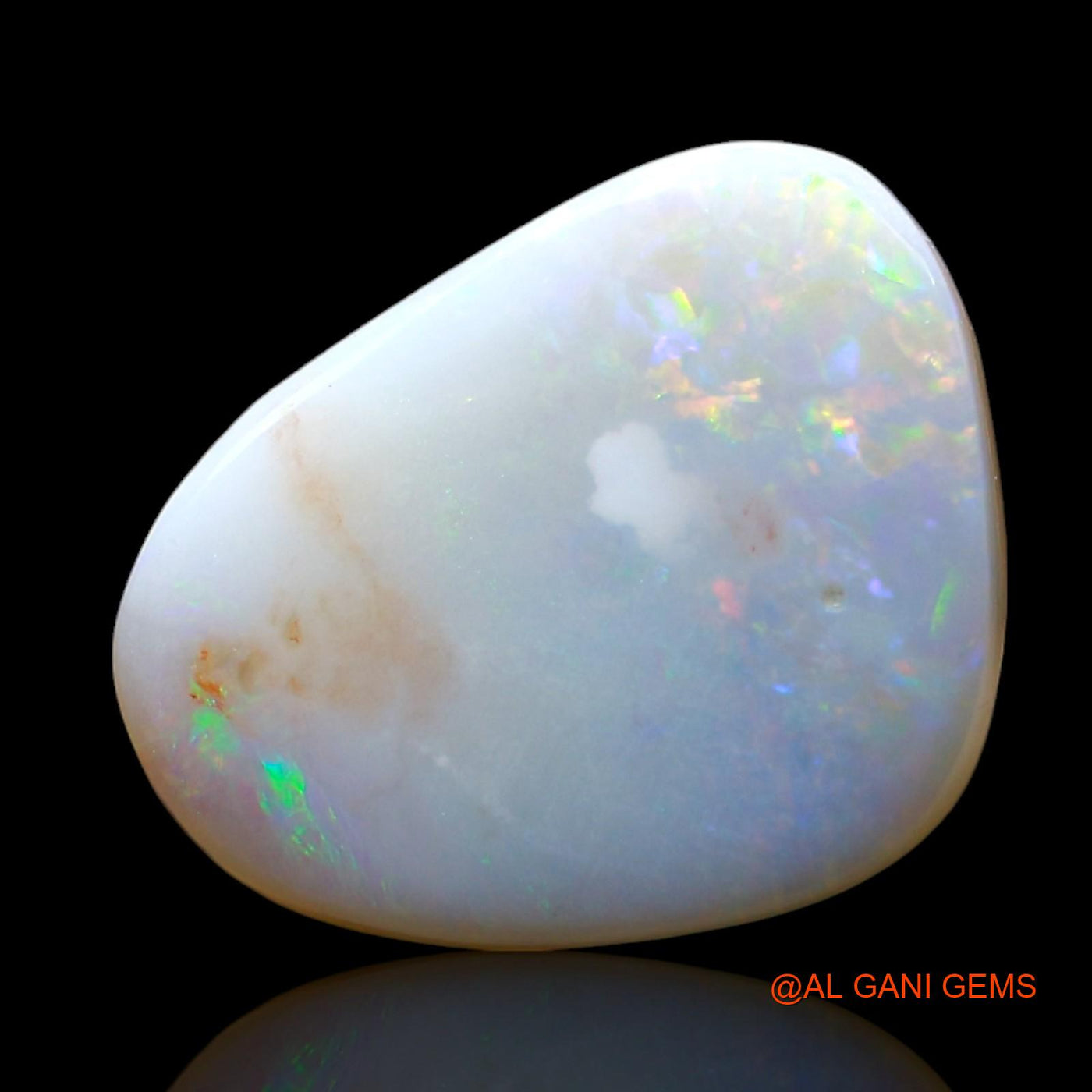 Natural Untreated Fire Opal Loose Gemstone Fancy Cabochon From Australia 4.00 Cts 13x10x3 mm AF-721