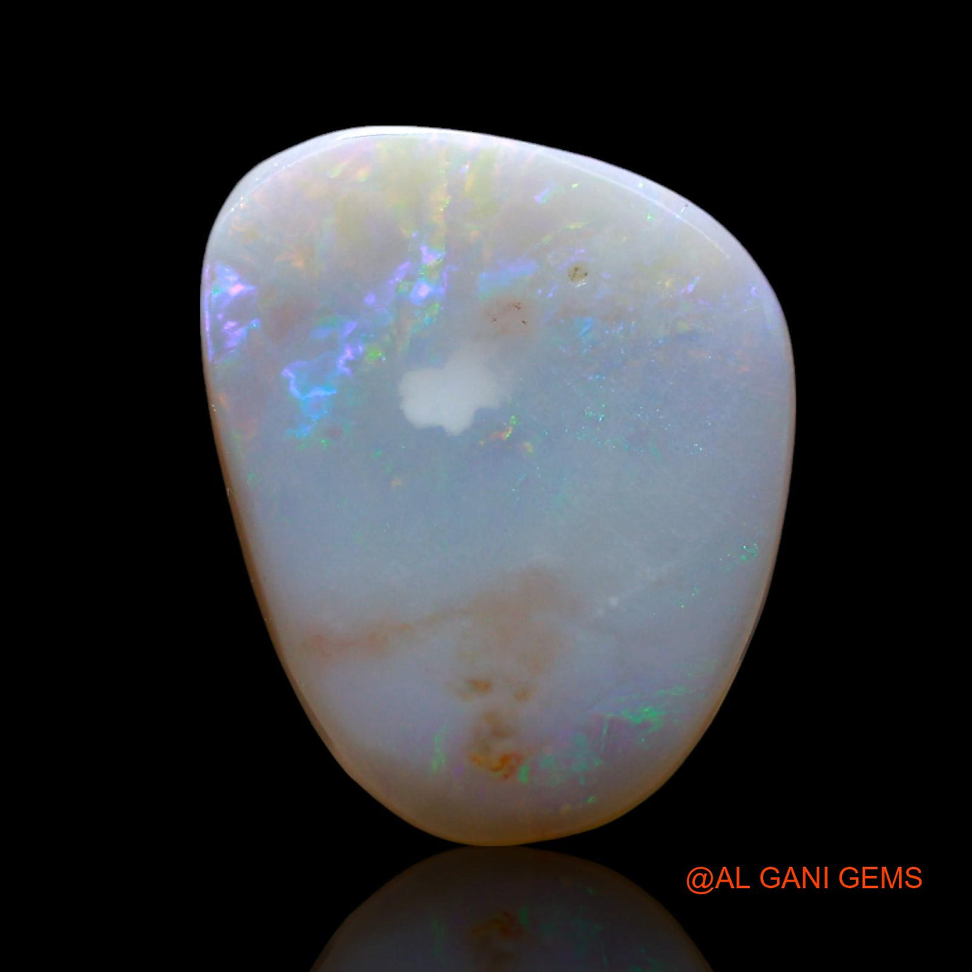 Natural Untreated Fire Opal Loose Gemstone Fancy Cabochon From Australia 4.00 Cts 13x10x3 mm AF-721