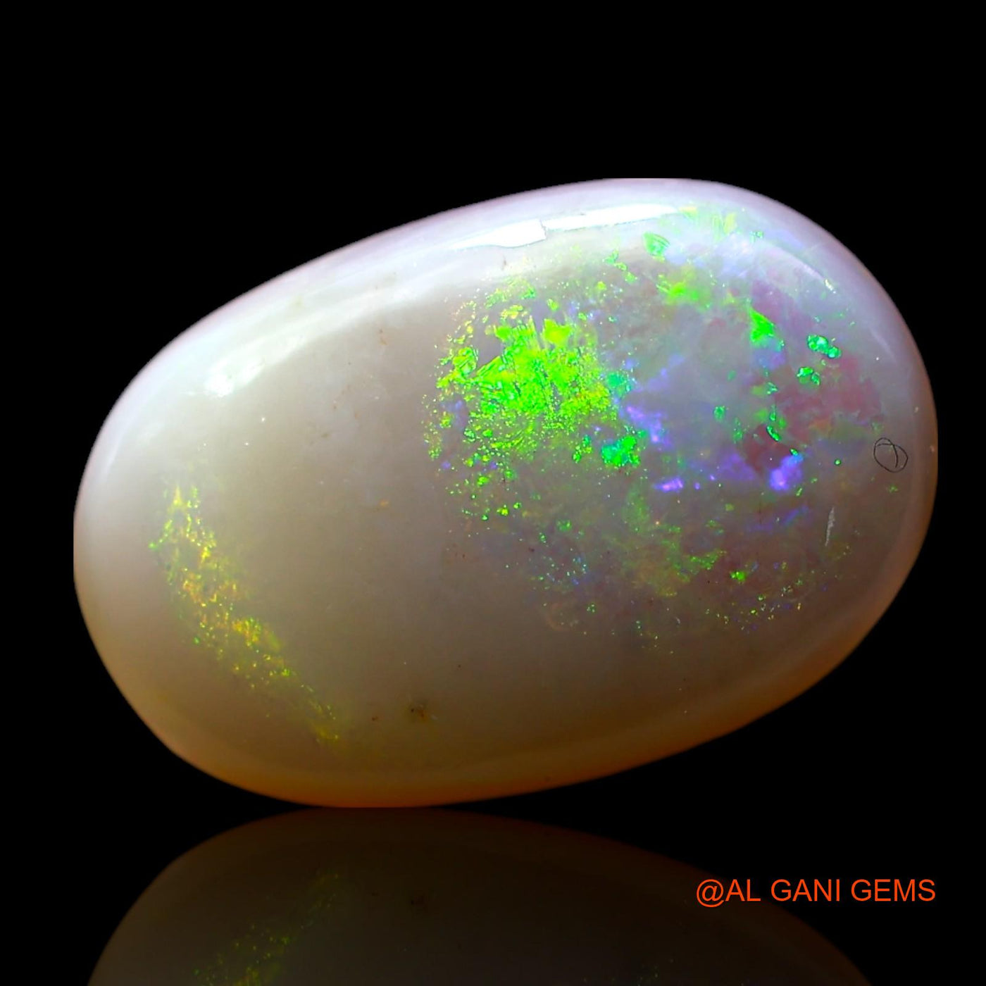 Natural Fire Opal Gemstone 3.00 Cts Loose Oval Cabochon From Australia 14x9x3 mm AF-722