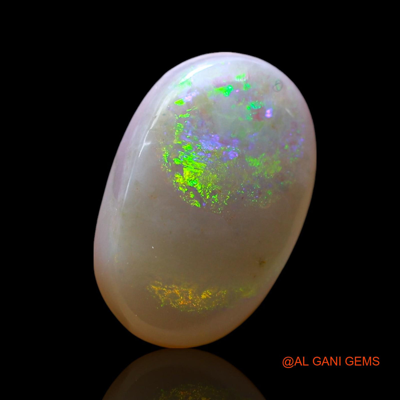 Natural Fire Opal Gemstone 3.00 Cts Loose Oval Cabochon From Australia 14x9x3 mm AF-722