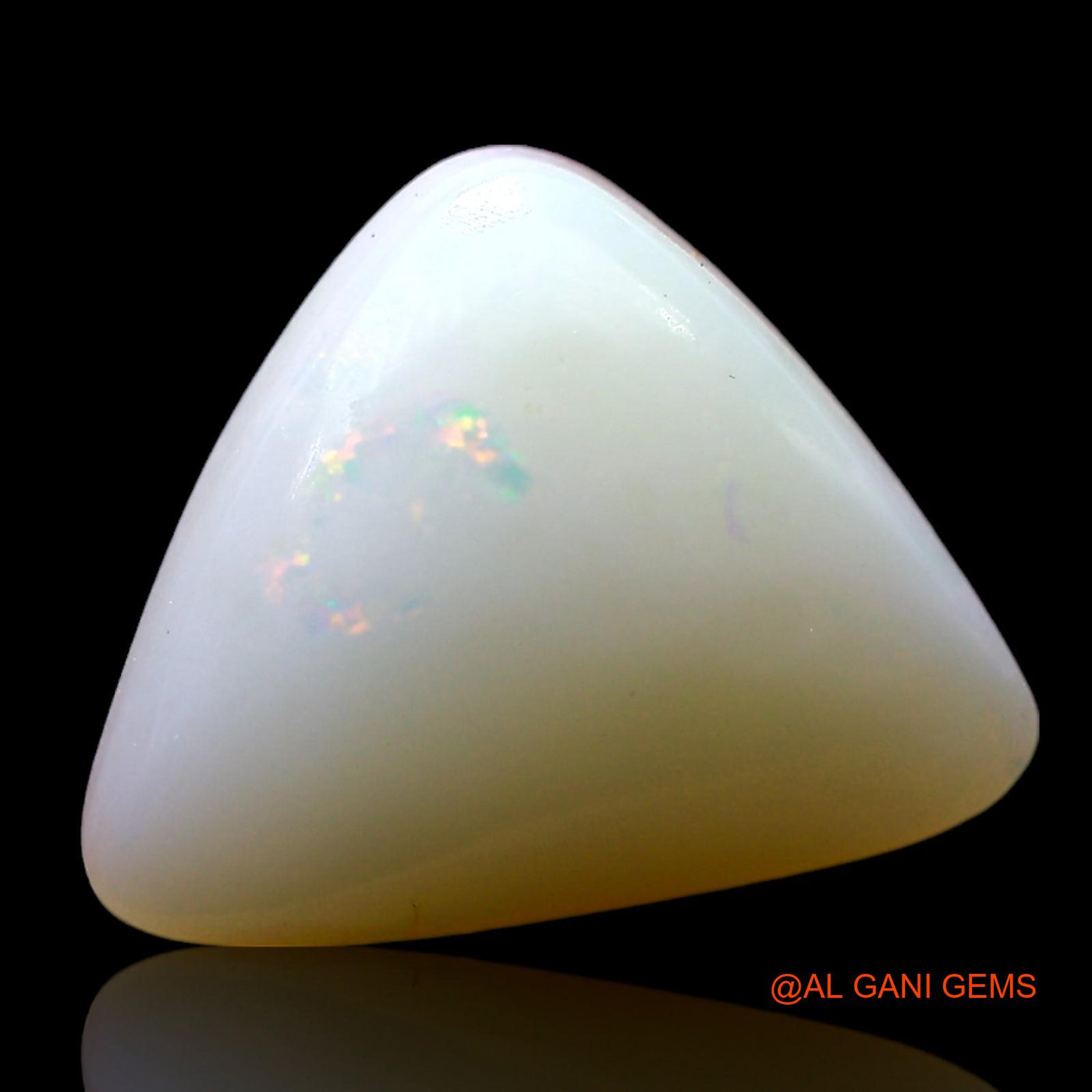 4.00 Cts Natural Australian Fire Opal Trillion Cabochon Loose Gemstone For Jewelry 12x10x5 mm AF-725