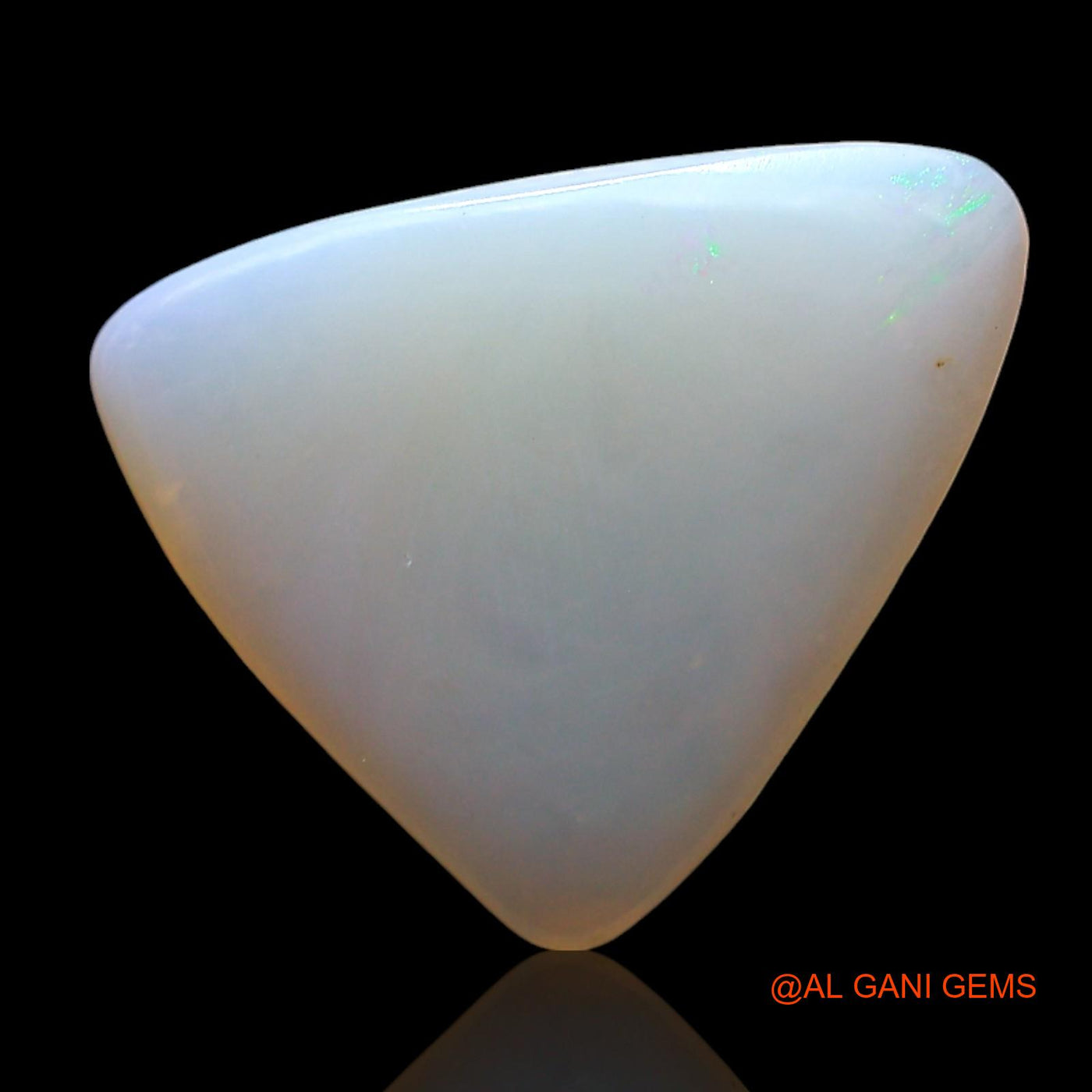 Natural Fire Opal Gemstone 2.00 Cts Loose Trillion Cabochon From Australia 13x11x2 mm AF-726