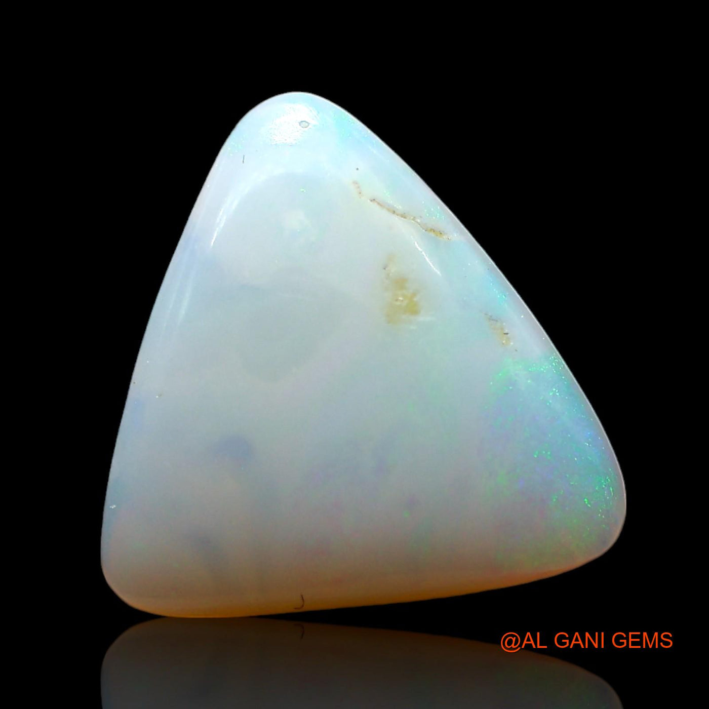 2.00 Cts Natural Australian Fire Opal Loose Gemstone Trillion Cabochon 12x11x3 mm AF-728
