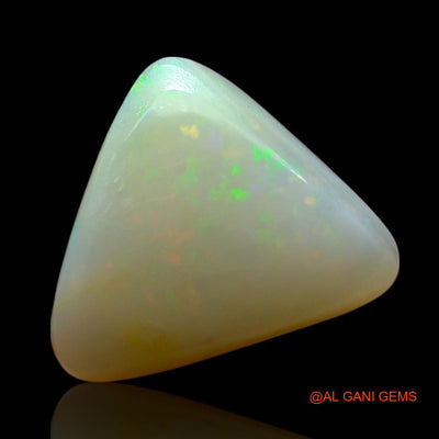 Natural Untreated Fire Opal Loose Gemstone Trillion Cabochon From Australia 4.00 Cts 12x10x5 mm AF-730
