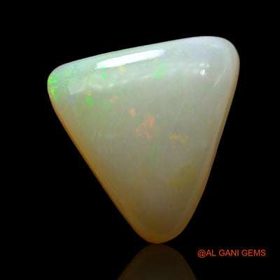 Natural Untreated Fire Opal Loose Gemstone Trillion Cabochon From Australia 4.00 Cts 12x10x5 mm AF-730