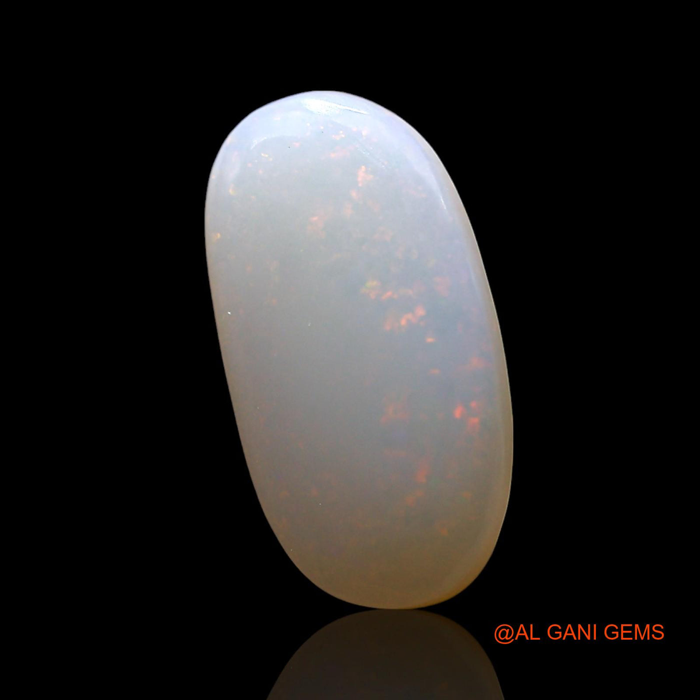Natural Untreated Fire Opal Loose Gemstone Oval Cabochon From Australia 2.00 Cts 15x8x3 mm AF-731