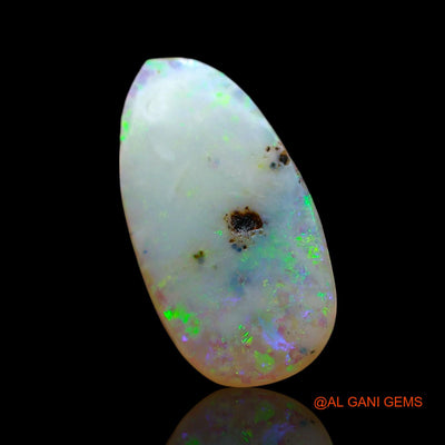 1.00 Cts Natural Australian Fire Opal Pear Cabochon Loose Gemstone For Jewelry 15x8x2 mm AF-732