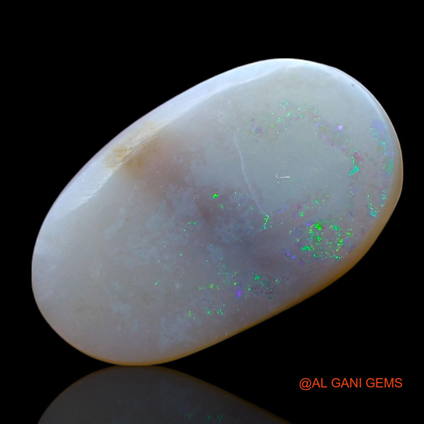 Natural Fire Opal Gemstone 1.00 Cts Loose Oval Cabochon From Australia 15x9x1 mm AF-734