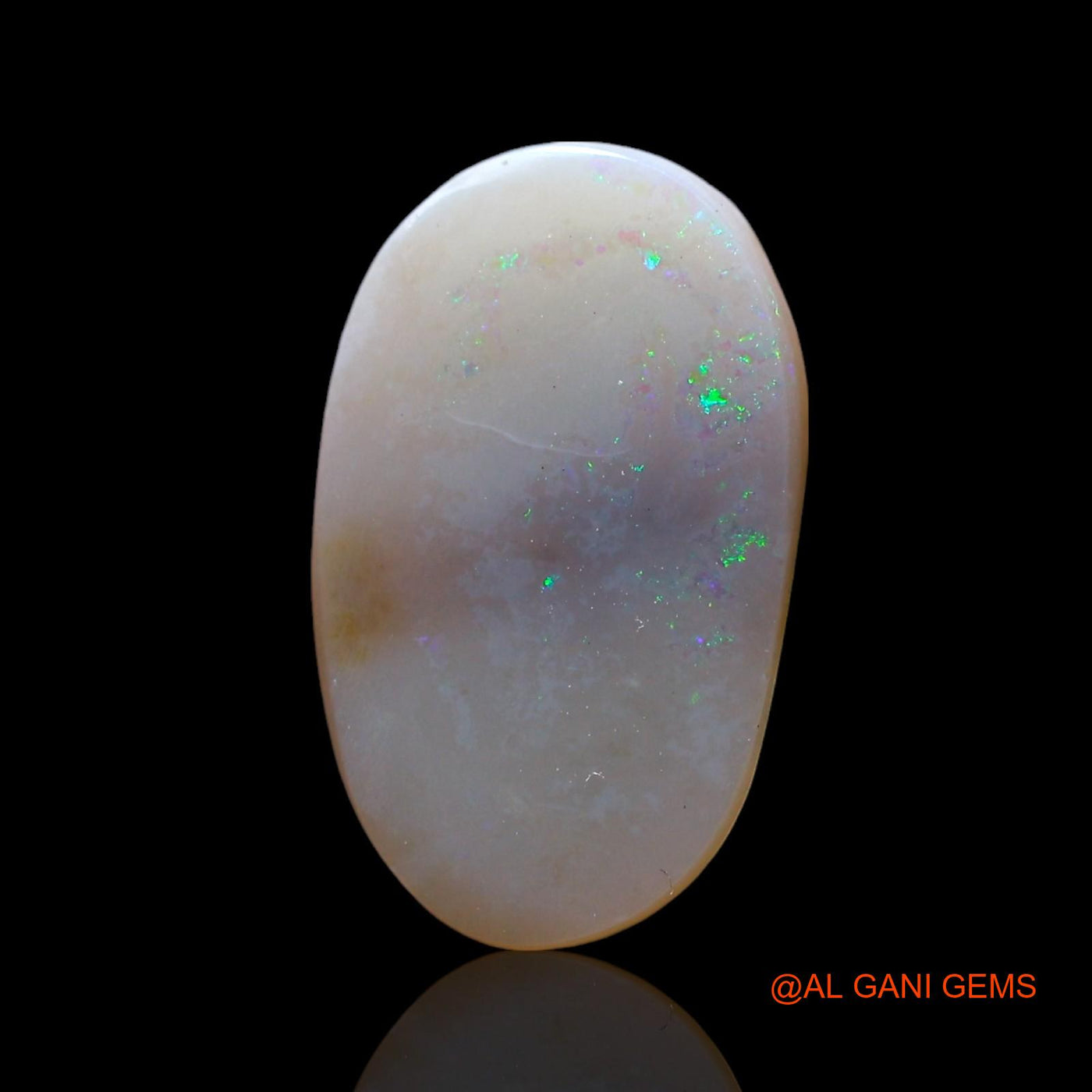 Natural Fire Opal Gemstone 1.00 Cts Loose Oval Cabochon From Australia 15x9x1 mm AF-734