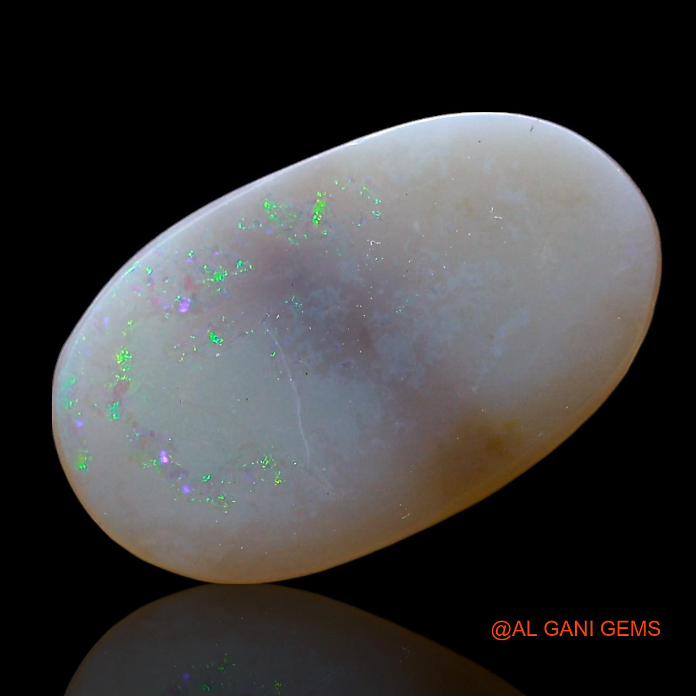 Natural Fire Opal Gemstone 1.00 Cts Loose Oval Cabochon From Australia 15x9x1 mm AF-734