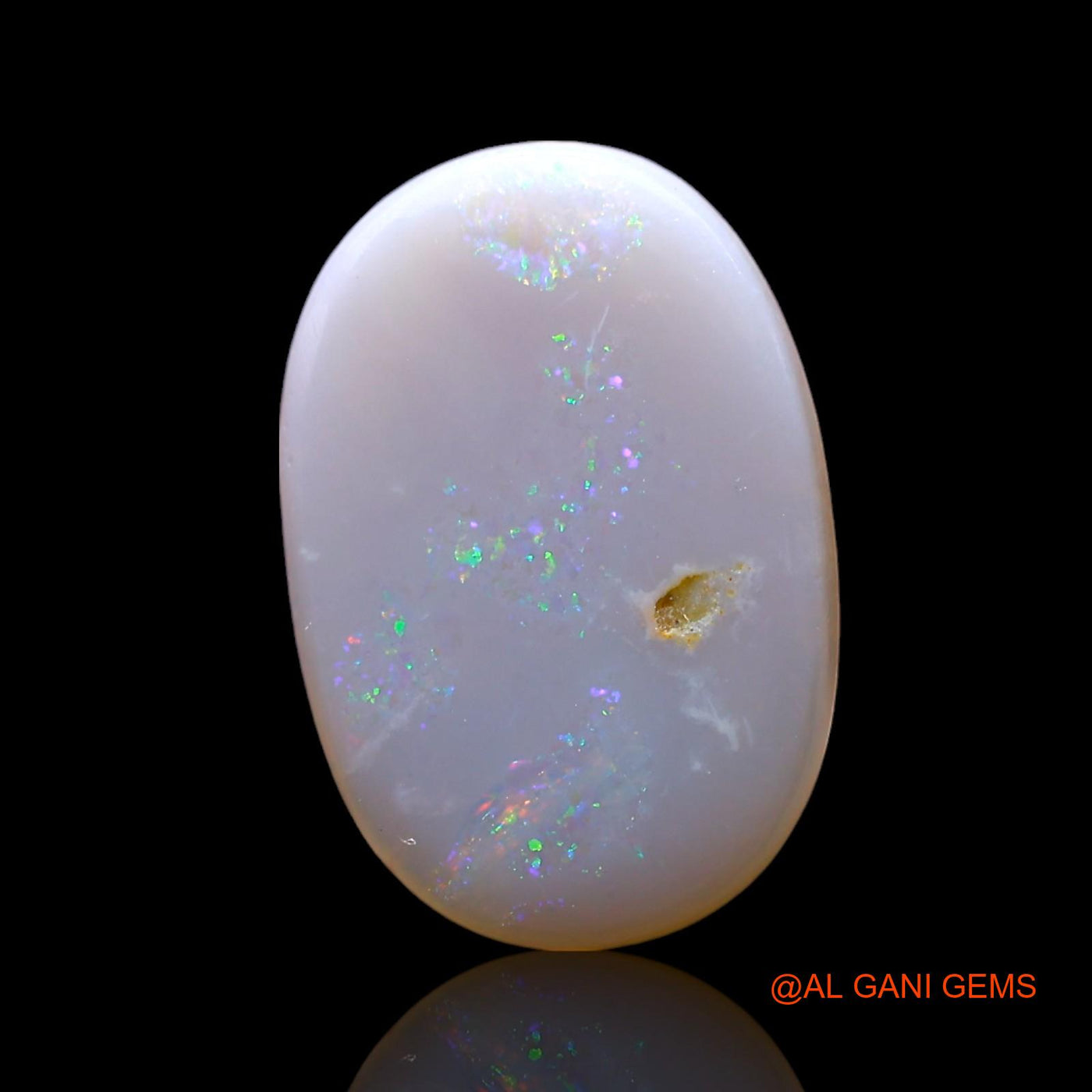 1.00 Cts Unheated Australian Fire Opal Loose Gemstone Oval Cabochon Natural 14x9x1 mm AF-735