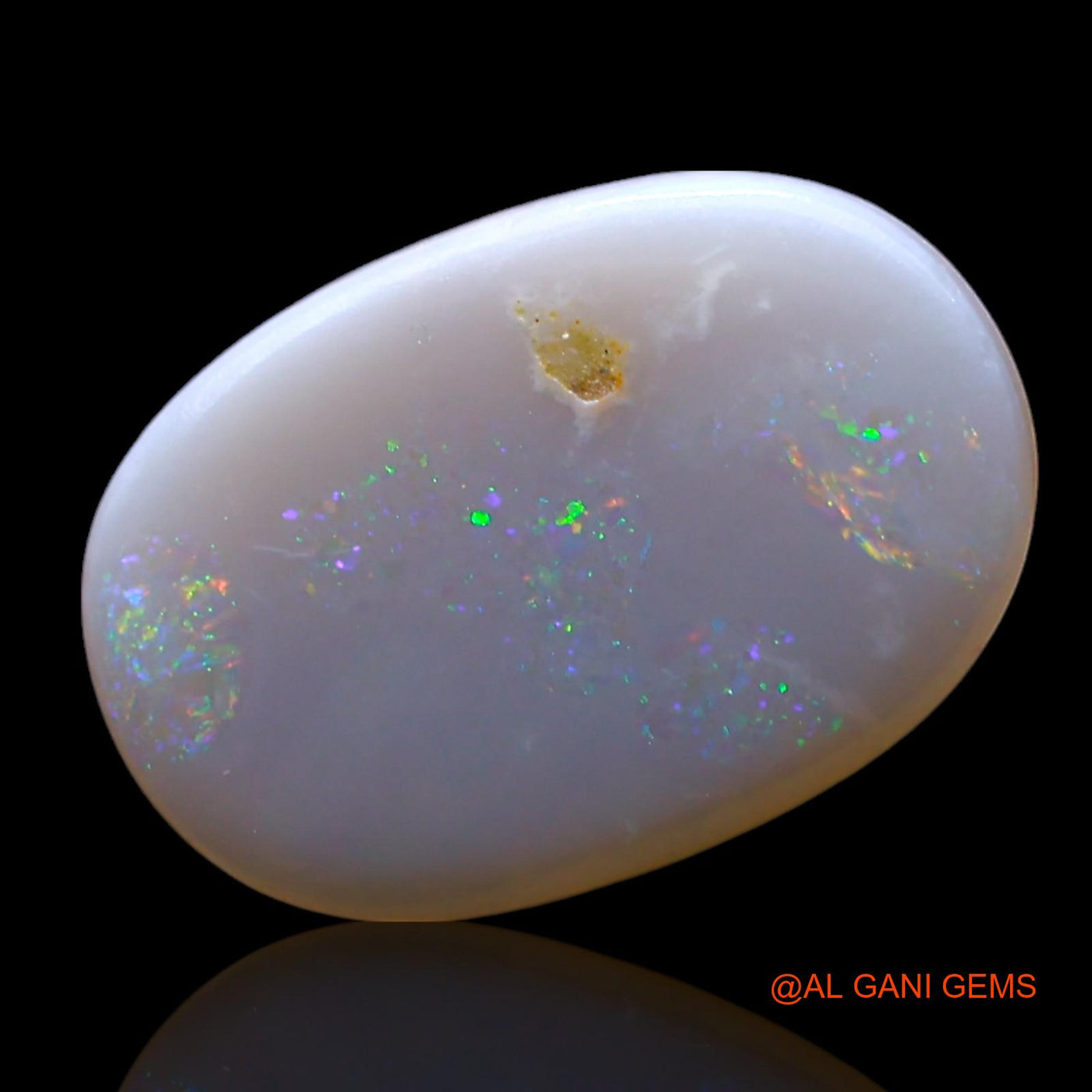 1.00 Cts Unheated Australian Fire Opal Loose Gemstone Oval Cabochon Natural 14x9x1 mm AF-735