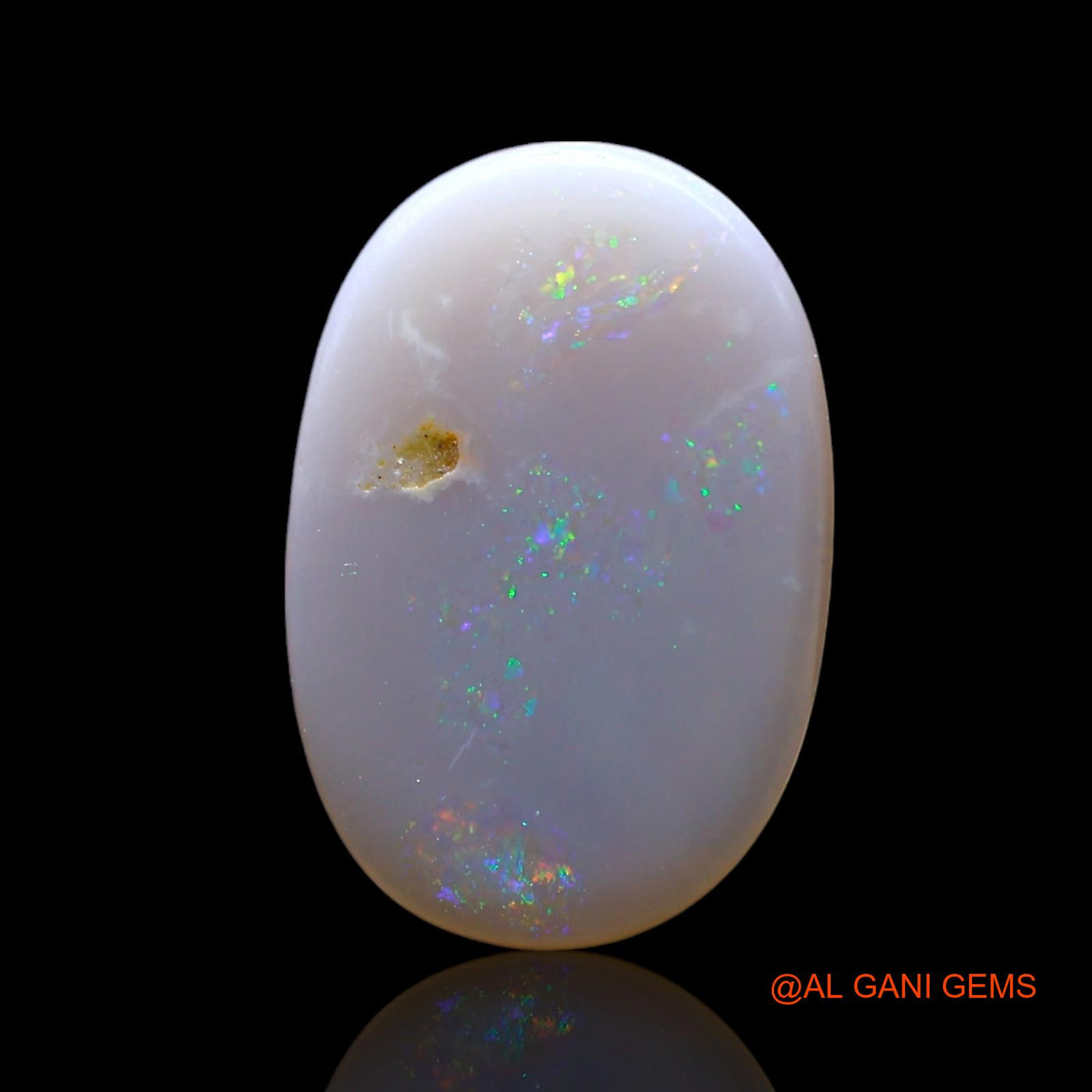 1.00 Cts Unheated Australian Fire Opal Loose Gemstone Oval Cabochon Natural 14x9x1 mm AF-735