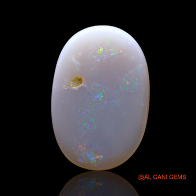 1.00 Cts Unheated Australian Fire Opal Loose Gemstone Oval Cabochon Natural 14x9x1 mm AF-735
