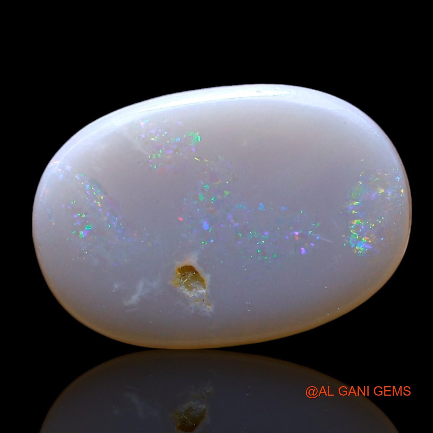 1.00 Cts Unheated Australian Fire Opal Loose Gemstone Oval Cabochon Natural 14x9x1 mm AF-735