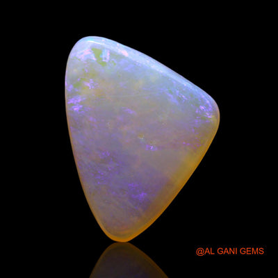 Natural Fire Opal Gemstone 2.00 Cts Loose Trillion Cabochon From Australia 14x10x2 mm AF-736