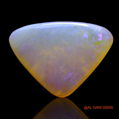 Natural Fire Opal Gemstone 2.00 Cts Loose Trillion Cabochon From Australia 14x10x2 mm AF-736