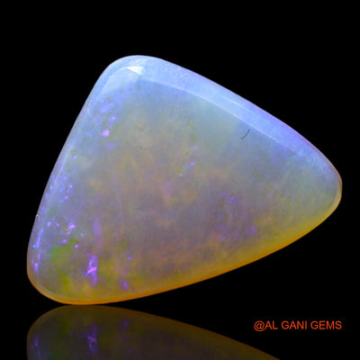 Natural Fire Opal Gemstone 2.00 Cts Loose Trillion Cabochon From Australia 14x10x2 mm AF-736