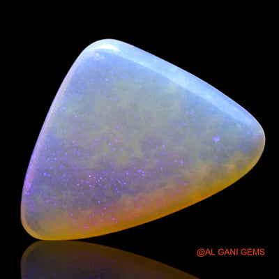 Natural Fire Opal Gemstone 2.00 Cts Loose Trillion Cabochon From Australia 14x10x2 mm AF-736