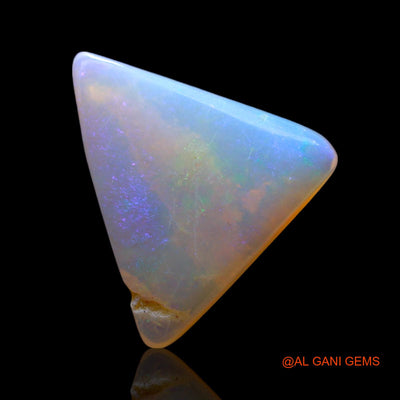 2.00 Cts Natural Australian Fire Opal Loose Gemstone Trillion Cabochon 12x11x2 mm AF-737