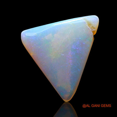 2.00 Cts Natural Australian Fire Opal Loose Gemstone Trillion Cabochon 12x11x2 mm AF-737