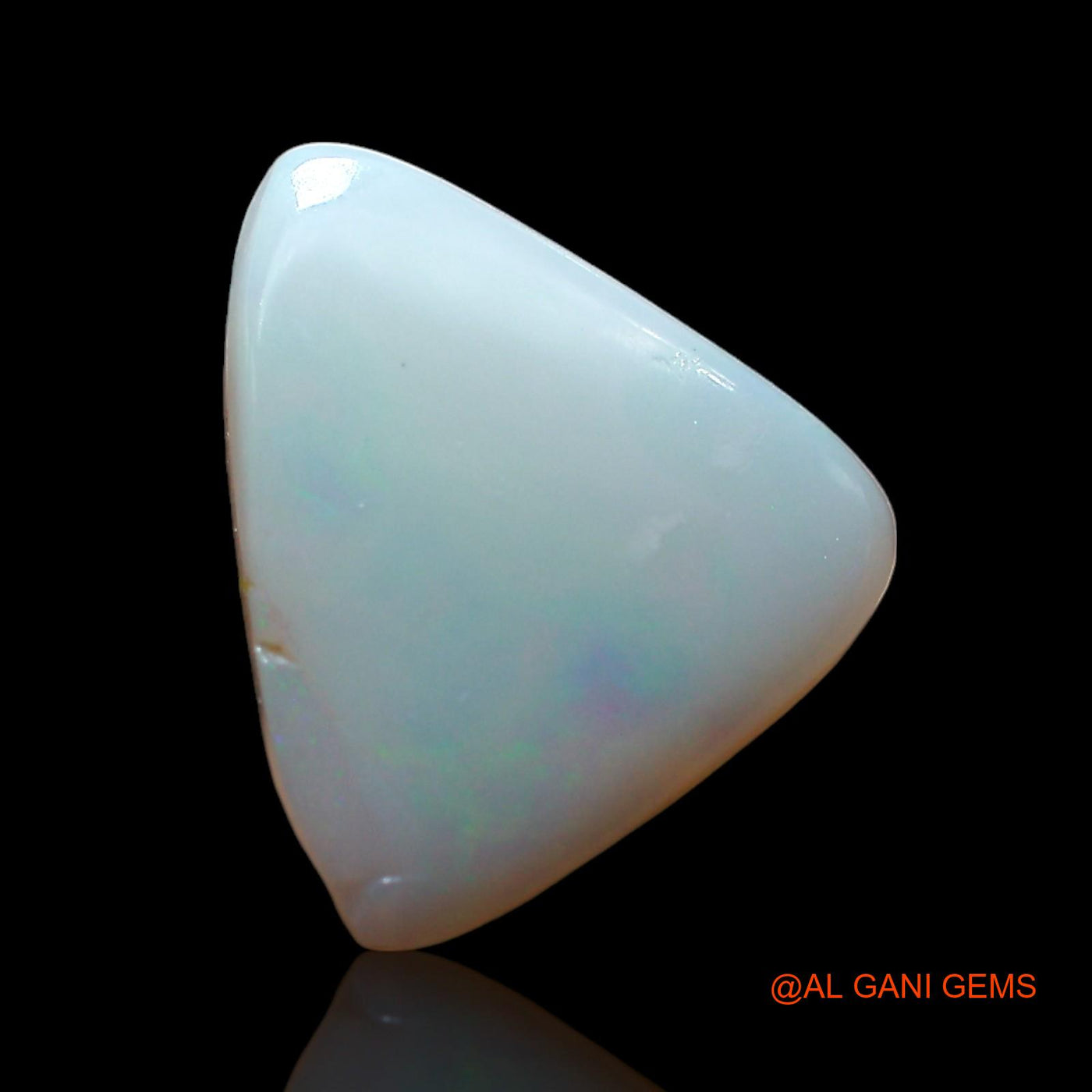 Natural Fire Opal Gemstone 2.00 Cts Loose Trillion Cabochon From Australia 12x11x3 mm AF-738