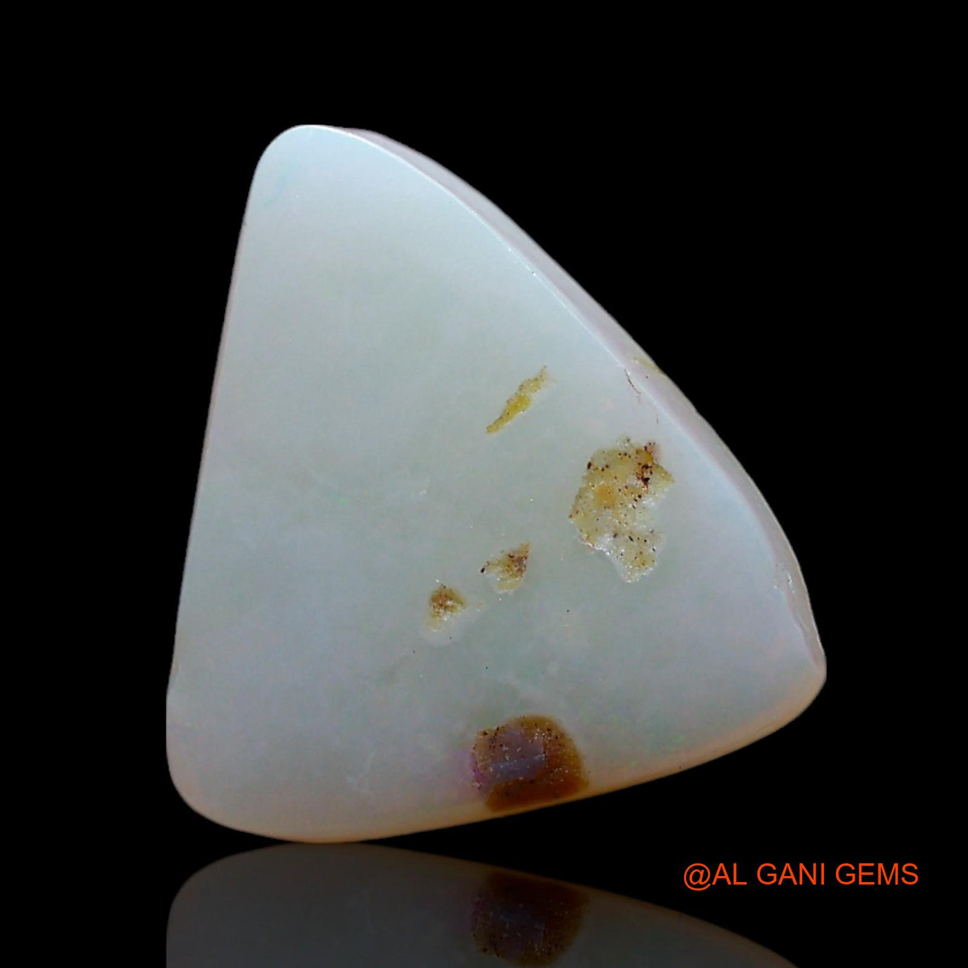 Natural Fire Opal Gemstone 2.00 Cts Loose Trillion Cabochon From Australia 12x11x3 mm AF-738