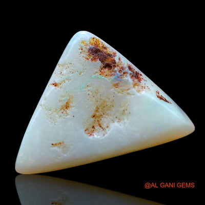 2.00 Cts Natural Australian Fire Opal Loose Gemstone Trillion Cabochon 14x9x3 mm AF-739