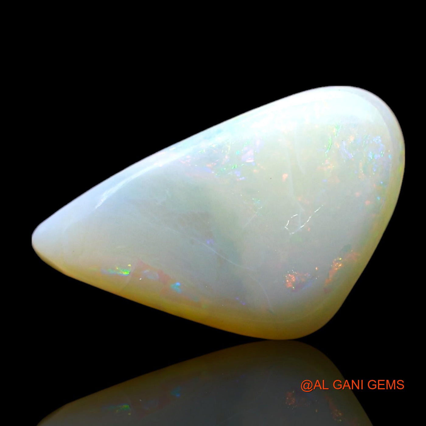 Natural Fire Opal Gemstone 3.00 Cts Loose Fancy Cabochon From Australia 14x7x4 mm AF-740
